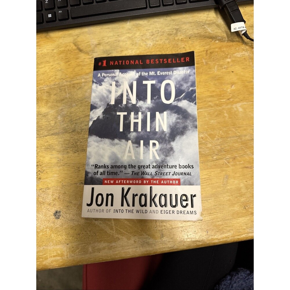 INTO THIN AIR Mt. Everest Disaster paperback by Jon Krakauer paperback
